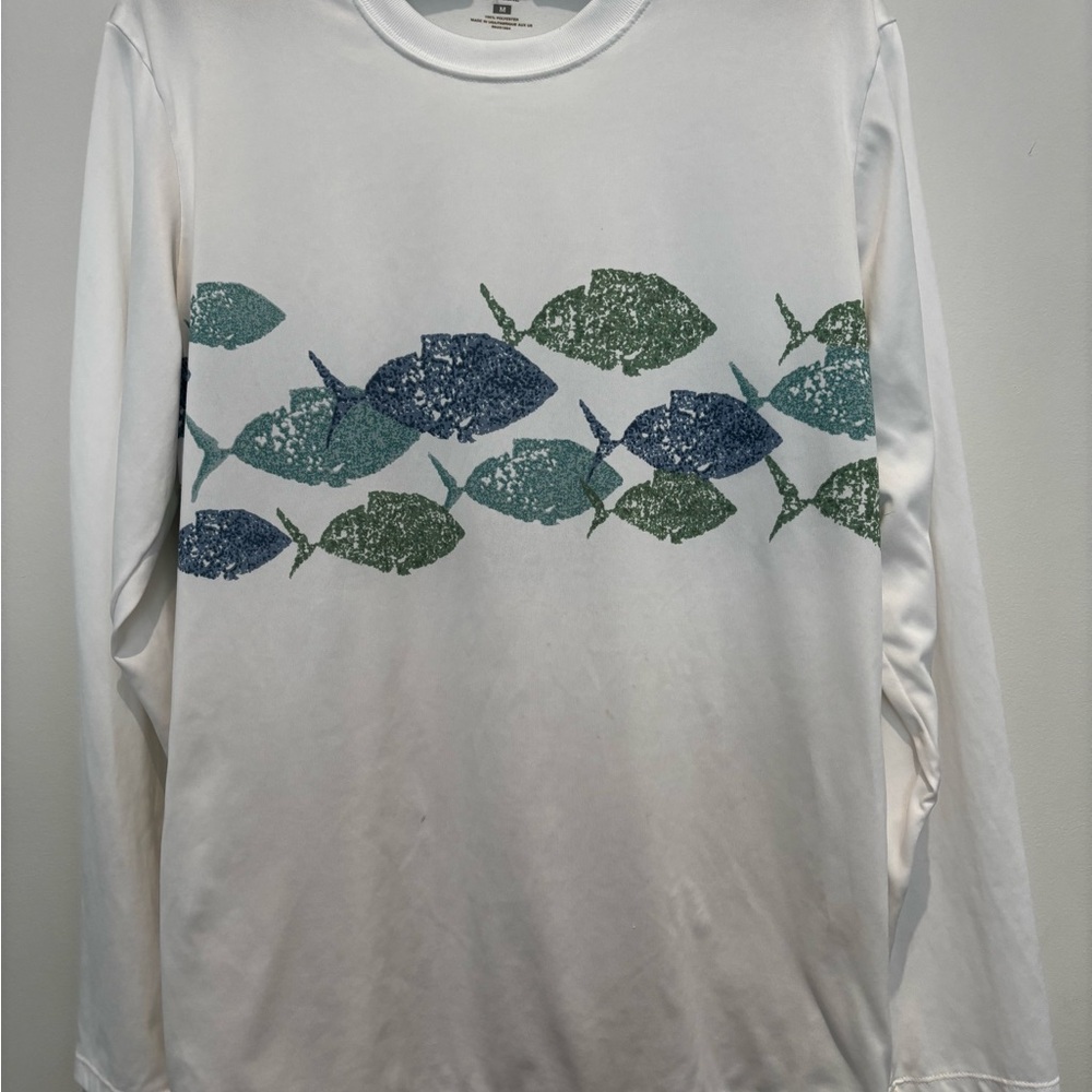 Vintage Patagonia Long Sleeve Tee Woman M Made in USA gorpcore outdoors fish